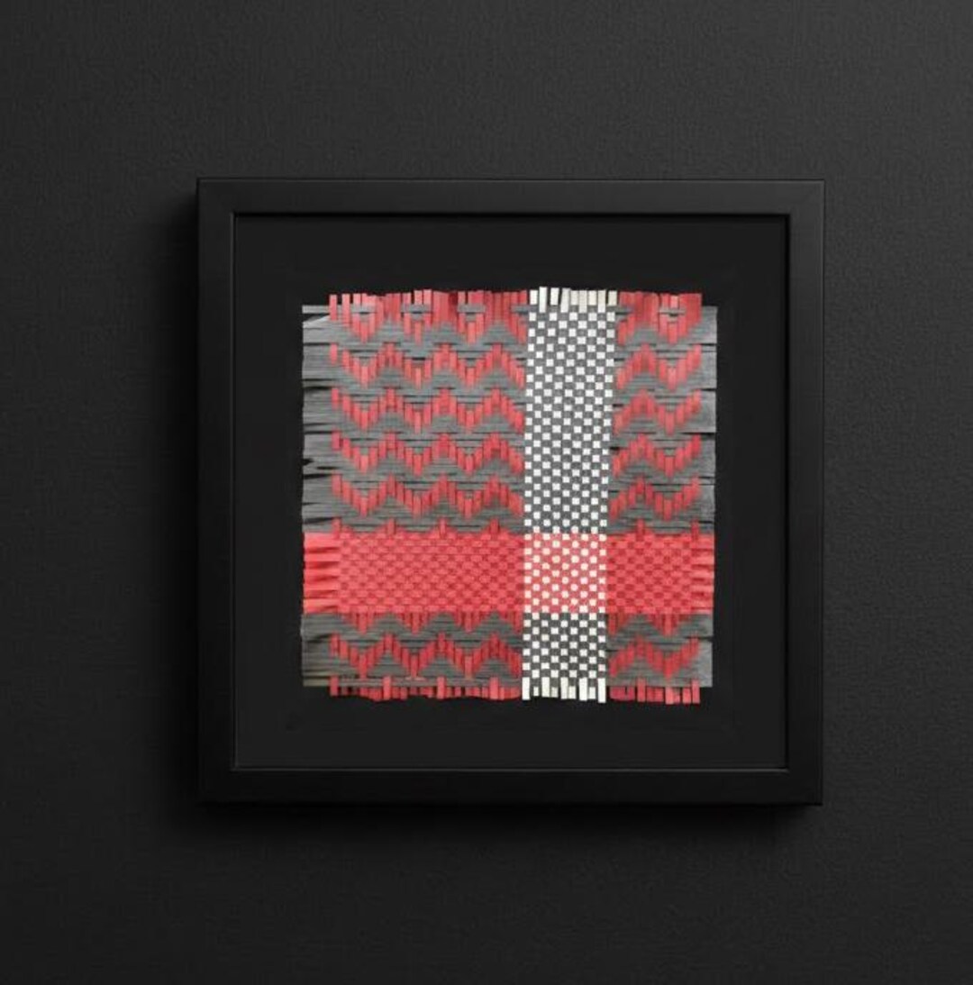 Handmade 3D Paper Weaving: Modern Minimalist Wall Art - Etsy
