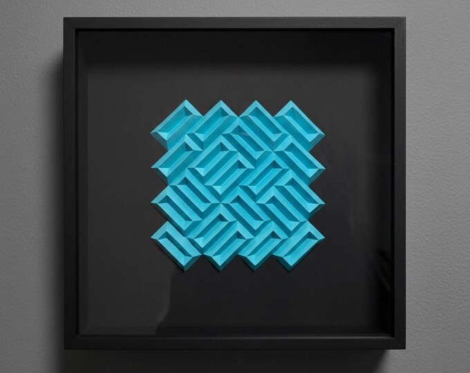 3D Wall Art Sculpture, Abstract Wall Art, Minimalist Quilling Art ...
