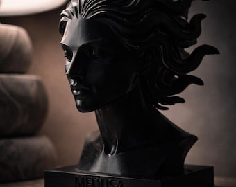 Medusa Sculpture Bust – Handcrafted 3D Art Statue | Mythology Inspired Home Decor