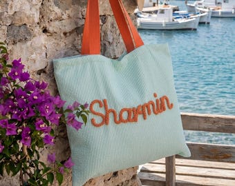 Personalized Teacher Tote Bag | Mini Tote Bag | Beach Themed Gifts | Weekender Bag | Teacher Gift