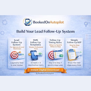 GoHighLevel Lead-Follow-up-System | SMS-Vorlagen & Zeitvorgaben | Keine Automatisierung erforderlich