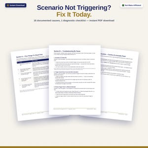 Kit de solución para el problema de activación de escenarios de Make.com / Lista de verificación de diagnóstico de 16 causas (descarga en PDF)