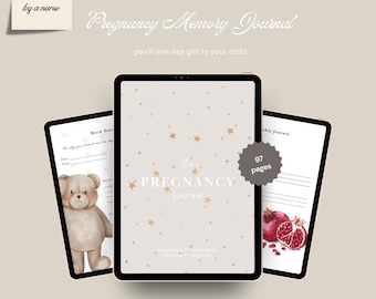 Digital & Printable Bump to Baby Pregnancy Journal