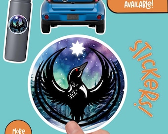 Northern Lights Rebel Loon Sticker and Window Decal - Minnesota Rebel Alliance, Rebellion Sticker Ice Out MN I Stand With the Resistance