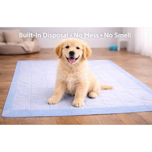 Puppy Training Pads with Built-In Disposal – Leak-Resistant, Odor-Control Dog Pee Pads