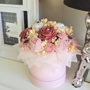 Ramo de Flores de Cera de Soja • Arreglo Floral Perfumado • Decoración Hogar • Regalo Día de la Madre • Flores Eternas