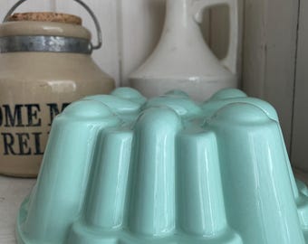 Vintage Petrus Regout Maastricht Mint Green Pudding Mold