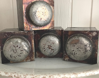 Antique Toleware Spice Canisters/Boxes