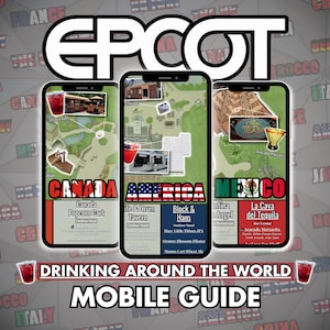 EPCOT: Drinking Around the World Guide - Interactive PDF/iPhone App