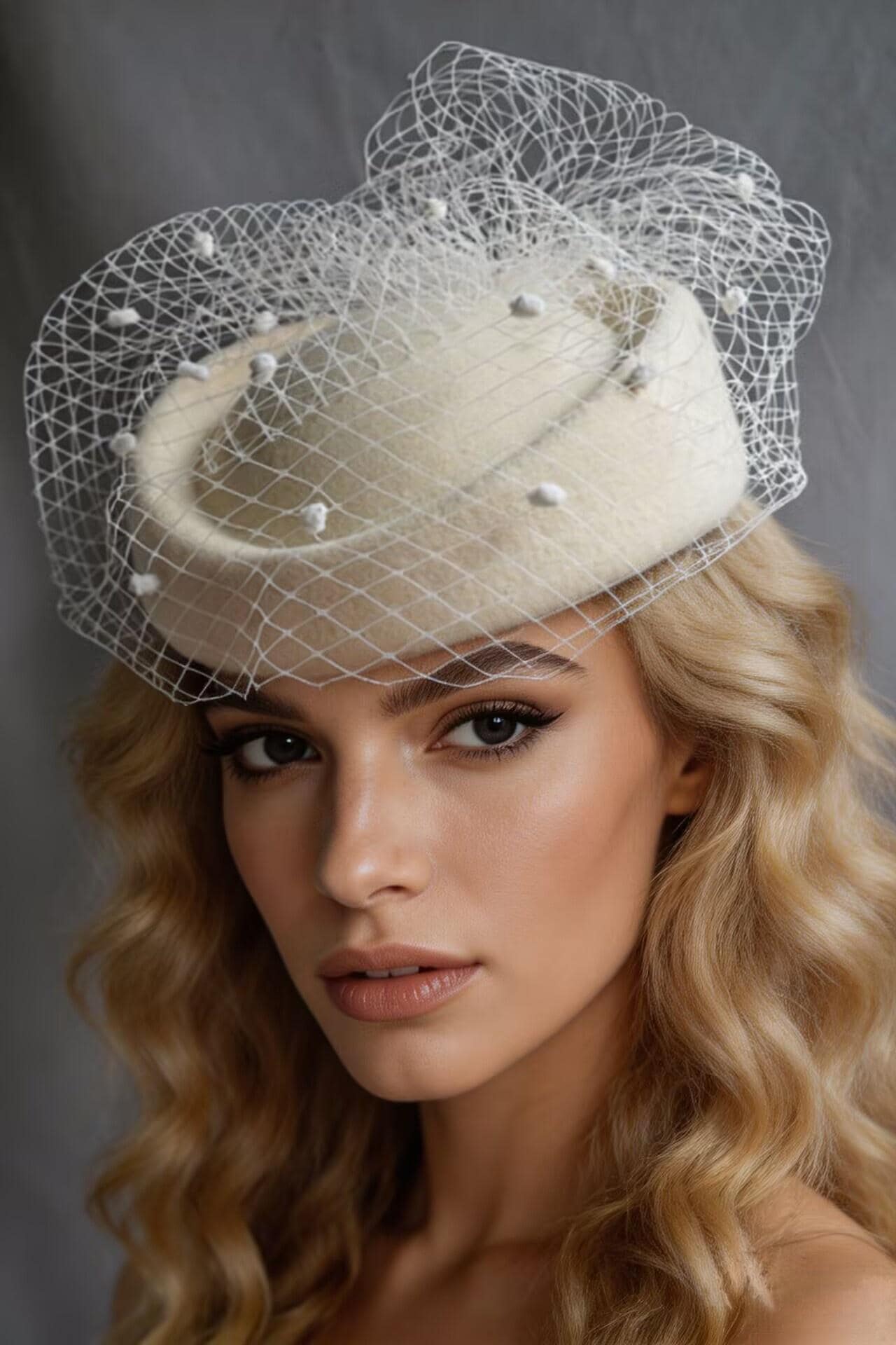 Pillbox Hat With Netting - Etsy