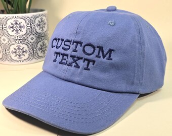 Custom Text Embroidered Hat, Your Text Here Hat, Cool Quote Cap, Vintage Baseball Hat, Custom Trucker Hat, Personalized Gift, Custom Dad Cap