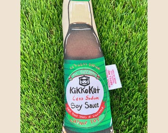 Jouet rechargeable à l'herbe à chat : sauce soja KikkoKat