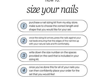 Press-On Nail Sizing Kit