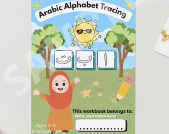 Arabic Alphabet Tracing Workbook for Kids | Handwriting Practice (PDF)