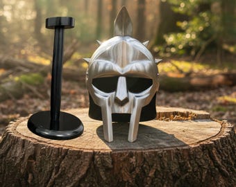 Maximus Gladiator Helmet With Free Wooden stand –  Authentic Russell Crown Inspired Collectible Gift
