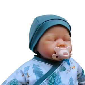 Baby hat blue, knotted hat, baby hat ice blue, newborn hat, first outfit, baby hat, for baby, newborn gift, for him, for her