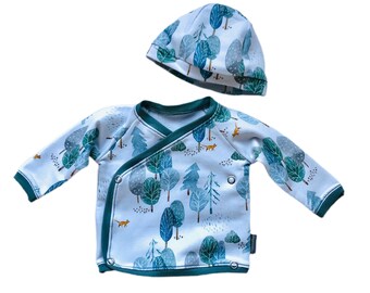 Baby shirt winter trees, Wrap shirt baby winter, easy to dress shirt, newborn shirt, unisex baby shirt trees, for baby, newborn present