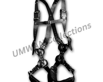 Genuine Leather Sling Swing, Adjustable Support Harness, Couples Comfort Sling