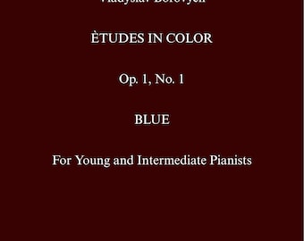 Azul – Estudio de piano contemporáneo, nivel intermedio (PDF + MP3)