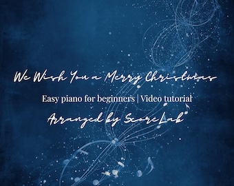 Les deseamos una Feliz Navidad Partitura Fácil para Piano / Piano para Principiantes / Villancico en PDF / Video Tutorial