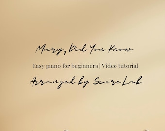 María ¿Sabías que? – Partitura de piano para principiantes / Videotutorial