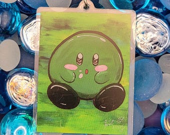 Green Kirby Kawaii Acrylic Keychain