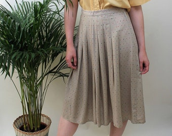 Vintage Skirt UK Size 14 St Michael Black 1980s Office Evening Party Everyday Winter Calf Length