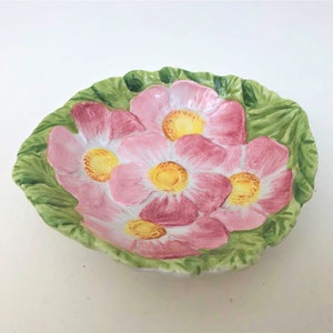Ceramic Floral Trinket Bowl