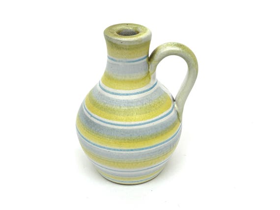 Denby Yellow Striped Small Single Stem Vase Canada