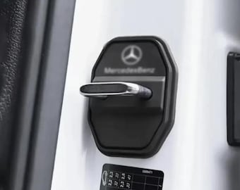 For Mercedes Car Door Lock Cover Silicone Mercedes Benz AMG Accessories Sticker Protection Cap