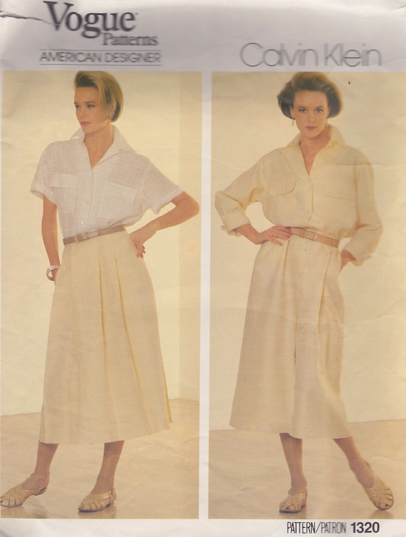 1970s Calvin Klein Slouchy Shirtdress 