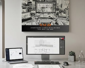 Lienzo personalizado para hitos profesionales, arte digital a grafito, decoración de oficina, retrato del fundador