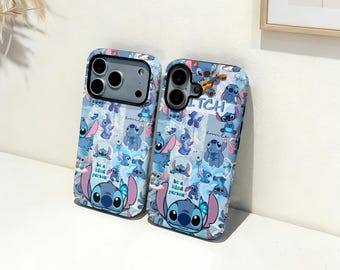 Schattig Monster Stitch iPhone-hoesje, aangepaste naam telefoonhoes, iPhone 17 16 15 14 13 12 11 Pro Max Plus Mini, iPhone X XR XS SE trendy stoer hoesje