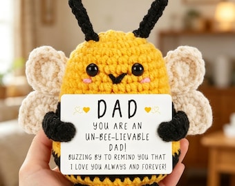 2026 Vaderdag en leraar waardering gehaakte bij pluche, grappig cadeau voor leraren papa