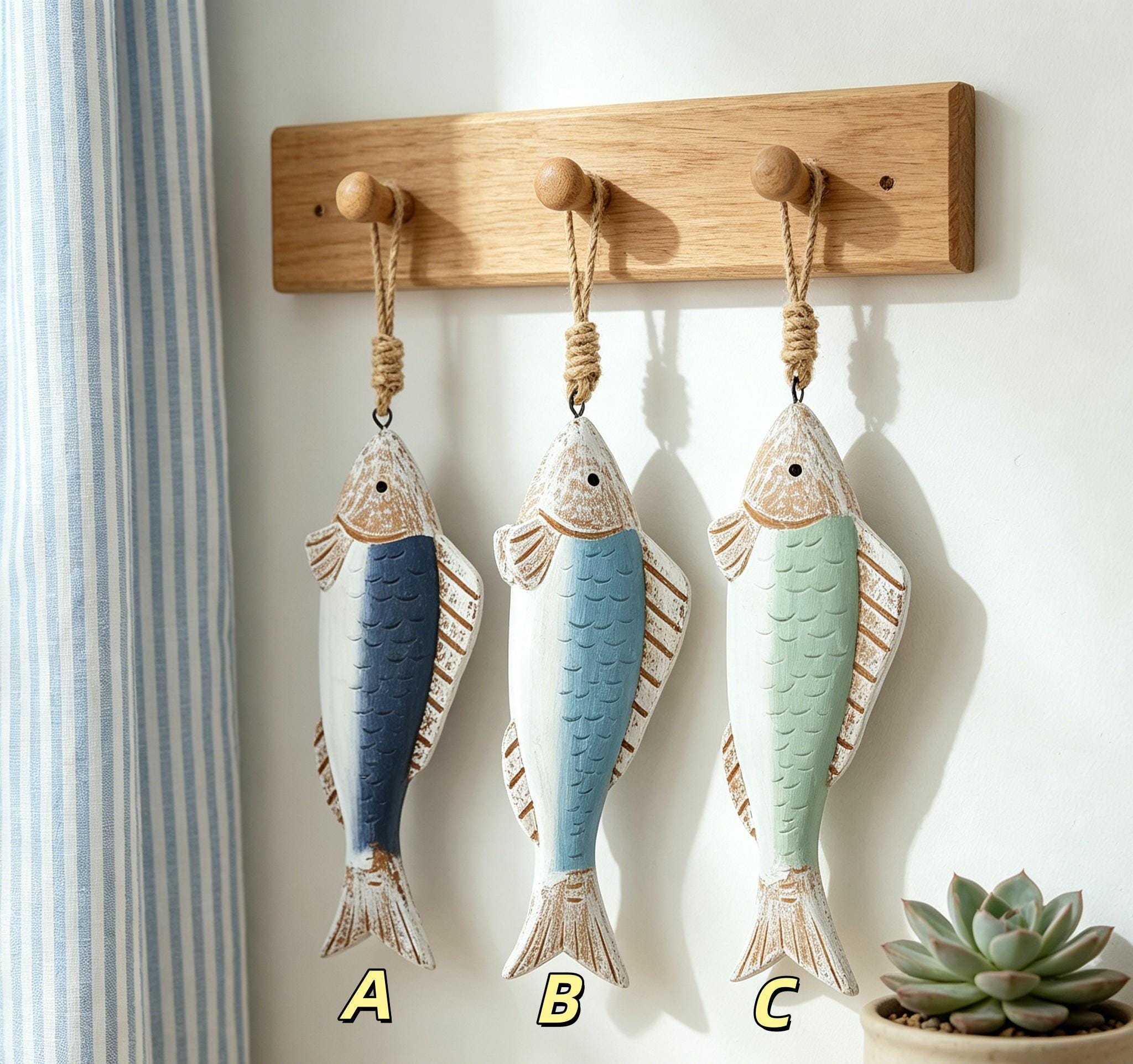 Holzdeko fische