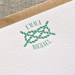 Papeterie pour couple, Cartes de remerciement pour mariage, Cartes de correspondance typographiques personnalisées, Papeterie typographique personnalisée, Jeu de cartes de correspondance