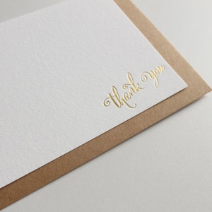 Cartes de remerciement en feuille d'or, cartes de remerciement typographiques, cartes de remerciement calligraphie, cartes de remerciement de mariage