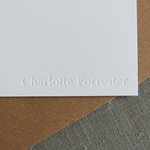 Custom Letterpress Note Cards Traditional Serif Font image 2