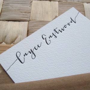 Custom Letterpress Note Cards, Calligraphy, Personalized Stationery, Personalized Note Cards, Custom Stationery image 1