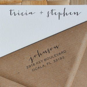 ADD ON Letterpress printed return address added to your envelopes image 6