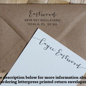 Custom Letterpress Note Cards, Calligraphy, Personalized Stationery, Personalized Note Cards, Custom Stationery image 4