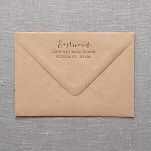 ADD ON Letterpress printed return address added to your envelopes image 4