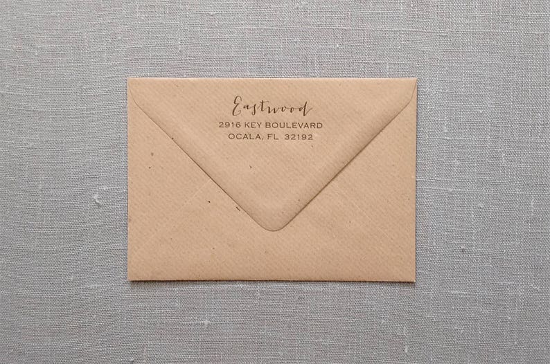 ADD ON Letterpress printed return address added to your envelopes image 4