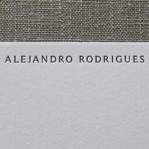 Personalized Letterpress Stationery Serif Font image 3