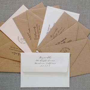 ADD ON Letterpress printed return address added to your envelopes image 1