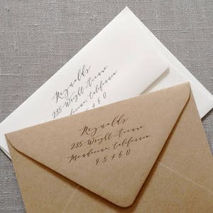 ADD ON Letterpress printed return address added to your envelopes image 2