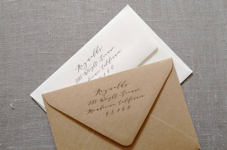 ADD ON Letterpress printed return address added to your envelopes image 2