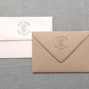 ADD ON Letterpress printed return address added to your envelopes image 3
