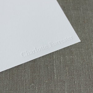 Custom Letterpress Note Cards Traditional Serif Font image 3