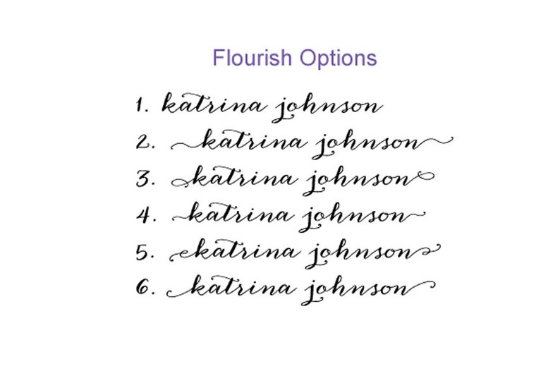 Personalized Letterpress Calligraphy Note Cards Custom Etsy